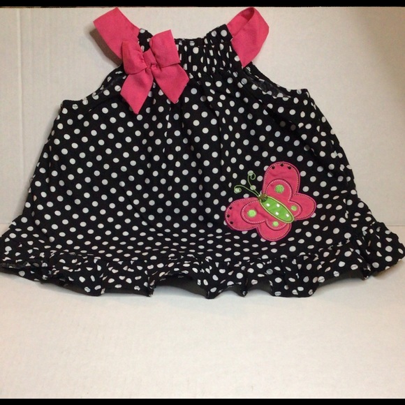 Rare Additions 18 month black poka dot top . - Picture 1 of 4